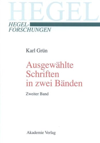 Ausgewählte Schriften in zwei Bänden. Mit einer biographischen und werkanalytischen Einführung: Herausgegeben von Manuela Köppe