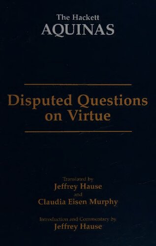 Disputed Questions on Virtue