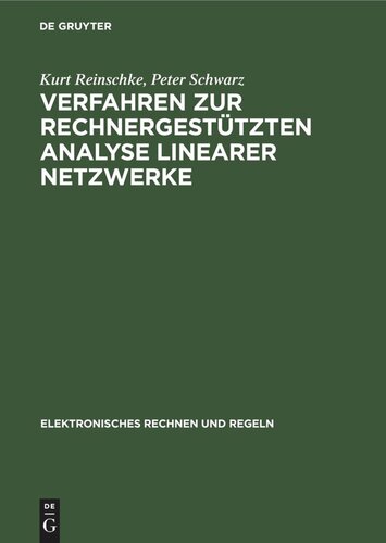 Verfahren zur rechnergestützten Analyse linearer Netzwerke