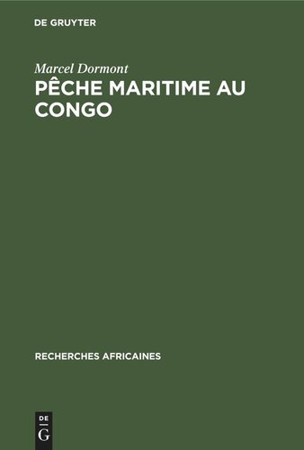 Pêche maritime au Congo: Possibilités de développement