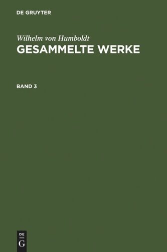 Gesammelte Werke: Band 3