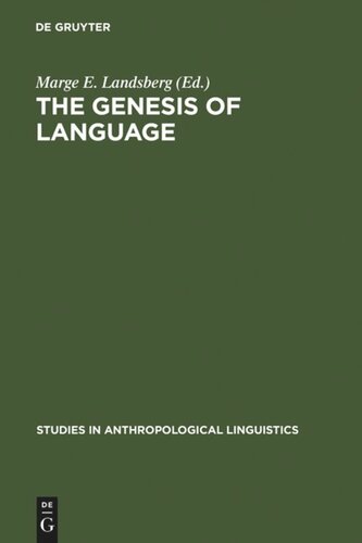 The Genesis of Language: A Different Judgement of Evidence