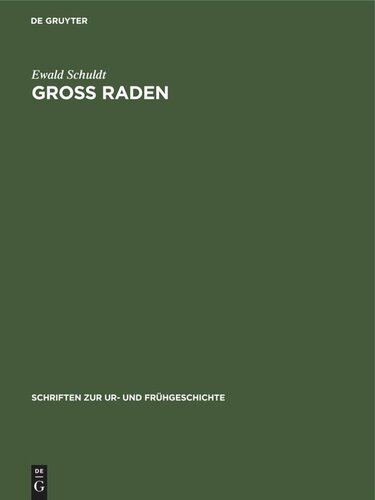 Groß Raden: Ein slawischer Tempelort des 9./10. Jahrhunderts in Mecklenburg