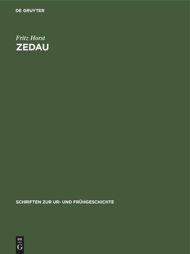 Zedau: Eine jungbronze- und eisenzeitliche Siedlung in der Altmark