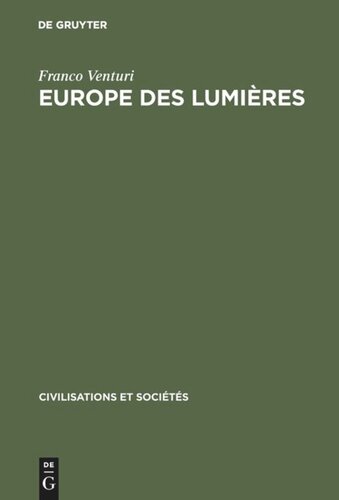 Europe des lumières: Recherches sur le 18ème siècle