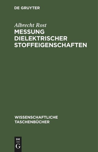 Messung dielektrischer Stoffeigenschaften