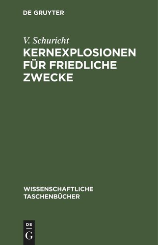 Kernexplosionen für friedliche Zwecke