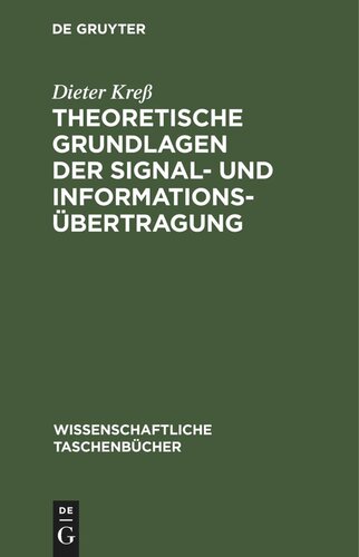 Theoretische Grundlagen der Signal- und Informationsübertragung