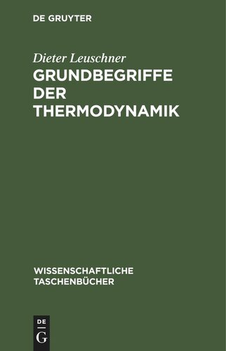 Grundbegriffe der Thermodynamik