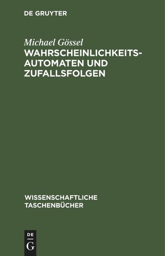 Wahrscheinlichkeitsautomaten und Zufallsfolgen