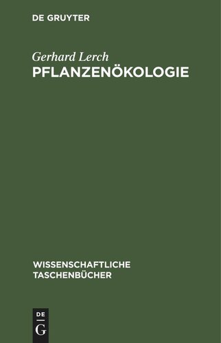 Pflanzenökologie