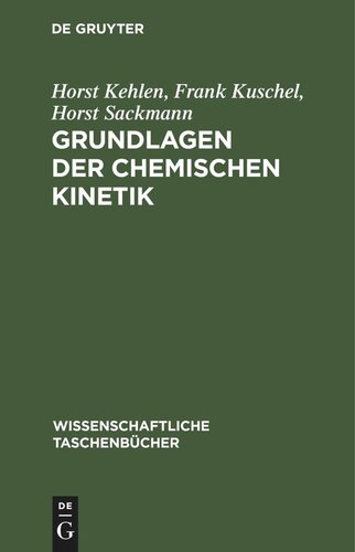 Grundlagen der chemischen Kinetik