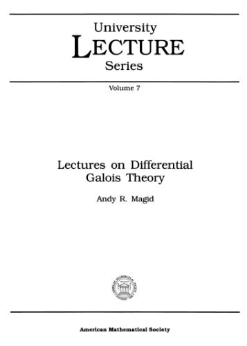 Lectures on differential Galois theory