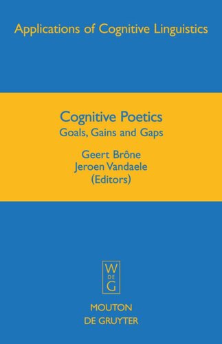 Cognitive Poetics: Goals, Gains and Gaps