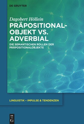 Präpositionalobjekt vs. Adverbial: Die semantischen Rollen der Präpositionalobjekte