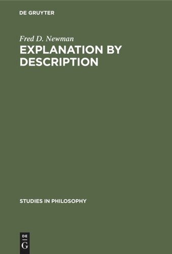 Explanation by description: An essay on historical methodology