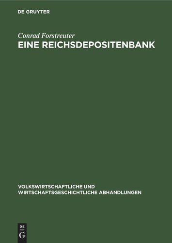 Eine Reichsdepositenbank