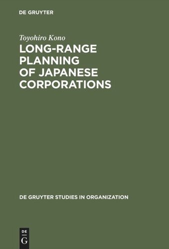 Long-Range Planning of Japanese Corporations