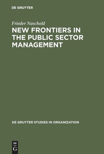 New Frontiers in the Public Sector Management: Trends and Issues in State and Local Government in Europe