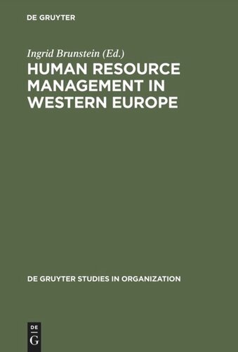 Human Resource Management in Western Europe