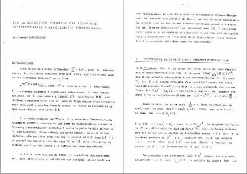 La reduction formelle des equations differentielles a singularites irregulieres