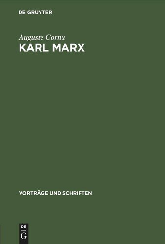 Karl Marx: Die ökonomisch-philosophischen Manuskripte