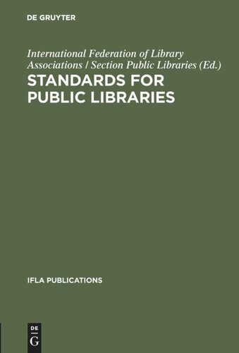 Standards for public libraries