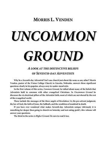 Uncommon Ground (Foundations for Faith 2) - pdf