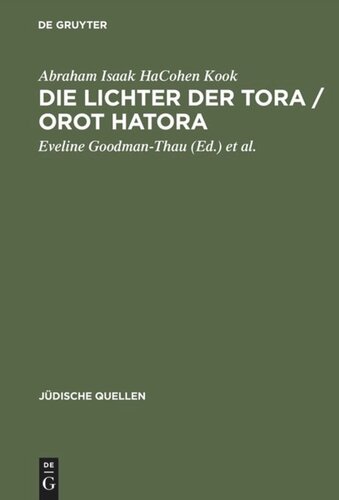 Die Lichter der Tora / Orot HaTora