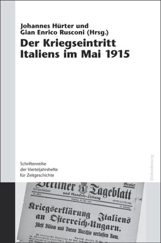 Der Kriegseintritt Italiens im Mai 1915