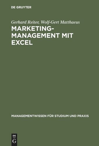 Marketing-Management mit EXCEL: Buch mit Diskette