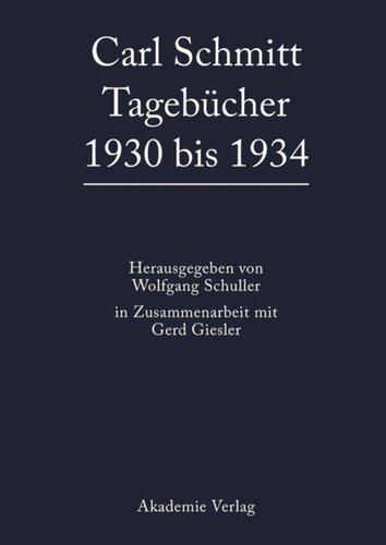 Tagebücher: 1930 bis 1934