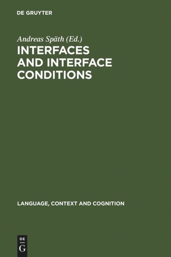 Interfaces and Interface Conditions