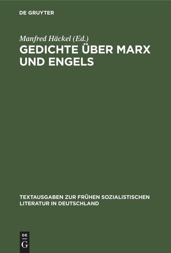 Gedichte über Marx und Engels