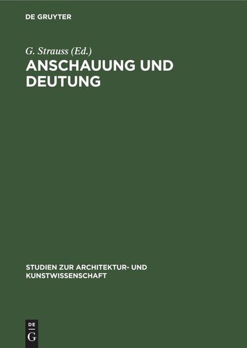 Anschauung und Deutung: Willy Kurt zum 80. Geburstag