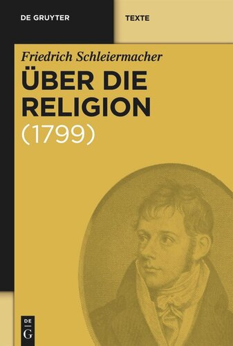 Über die Religion: Reden an die Gebildeten unter ihren Verächtern (1799)