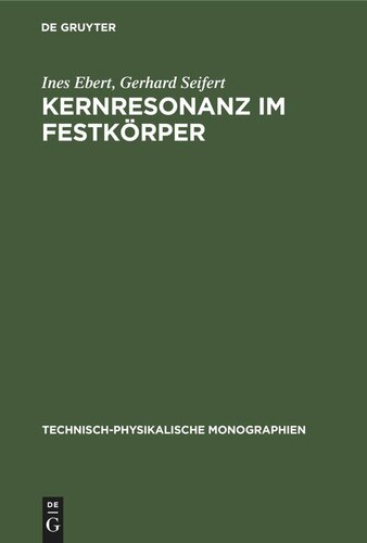 Kernresonanz im Festkörper