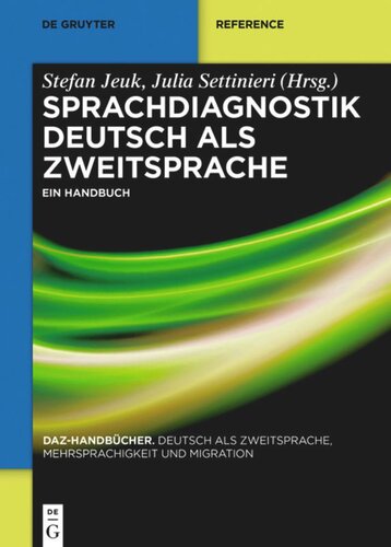 Sprachdiagnostik Deutsch als Zweitsprache: Ein Handbuch