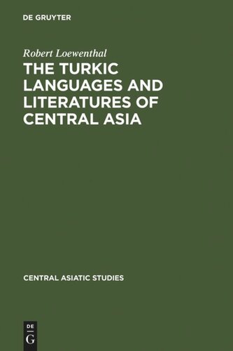 The Turkic Languages and Literatures of Central Asia: A Bibliography