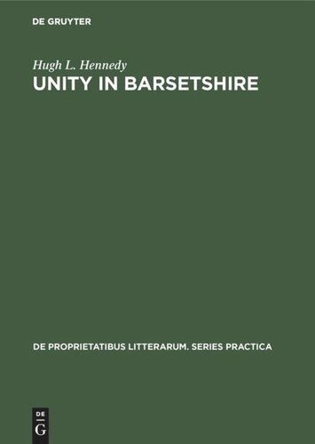 Unity in Barsetshire