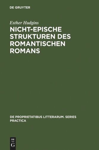 Nicht-epische Strukturen des romantischen Romans