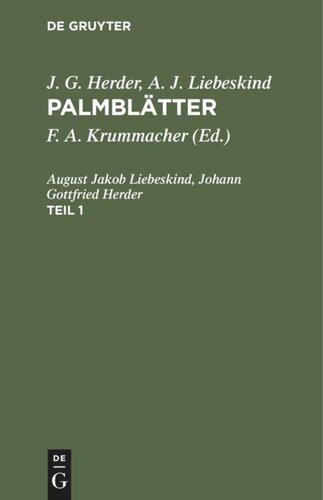 Palmblätter: Teil 1