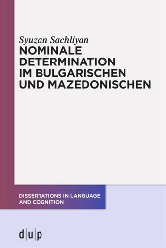 Nominale Determination im Bulgarischen und Mazedonischen