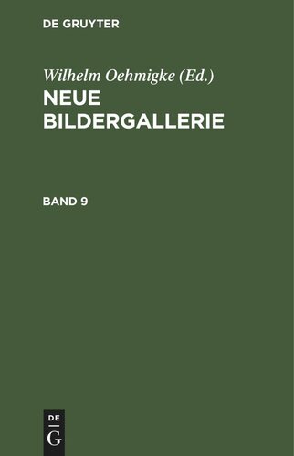 Neue Bildergallerie: Band 9