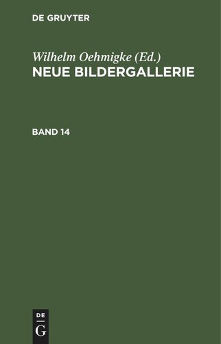 Neue Bildergallerie: Band 14