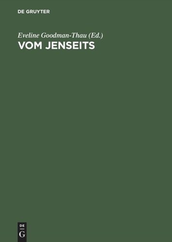 Vom Jenseits: Jüdisches Denken in der europäischen Geistesgeschichte