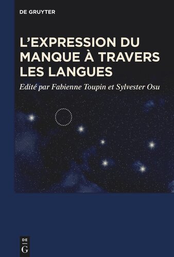 L’expression du manque à travers les langues