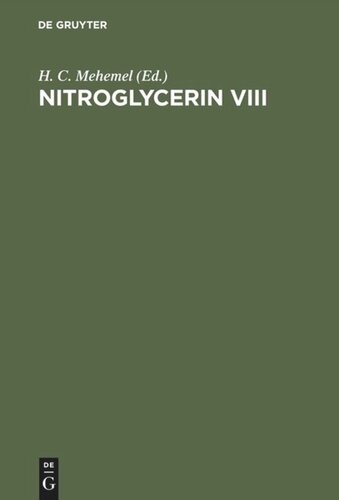 Nitroglycerin VIII: Grundlagen, Standardanwendungen und Optionen. 8. Hamburger Symposion