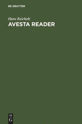 Avesta Reader: Texts, notes, glossary and index