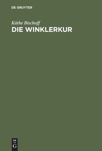 Die Winklerkur: Ein Weg zur Heilung durch Beeinflussung der Organismuszentrale